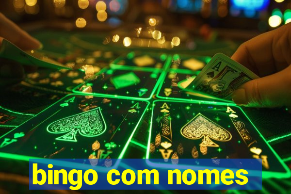 bingo com nomes